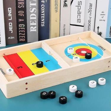 Imagem de Jogo de ondulação de mesa Jogo de mesa de hóquei em madeira para crian
