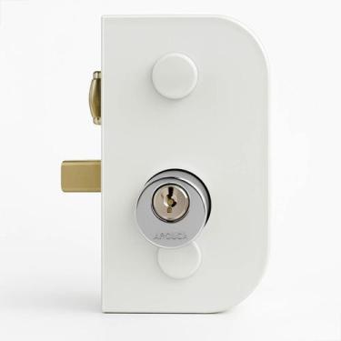 Imagem de Fechadura Trinco Rolete 1520 Porta Abrir Miolo Redondo BCO - VSM