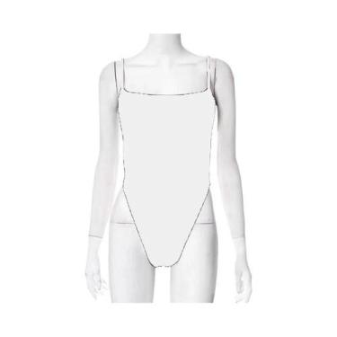 Imagem de Macacão Feminino Slim Fit Y2K Streetwear Com Alças E Detalhes Em Patch