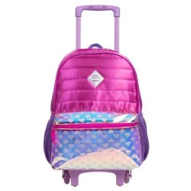 Imagem de Mochila de Rodinhas Sestini M Plus ArcoIris 2 Colorido-Feminino