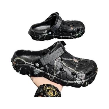 Imagem de Sandálias De Jardim Masculinas Leves E Antiderrapantes, Clássicas Para