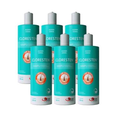 Imagem de Combo 6 Cloresten Shampoo Agener União - 500ml