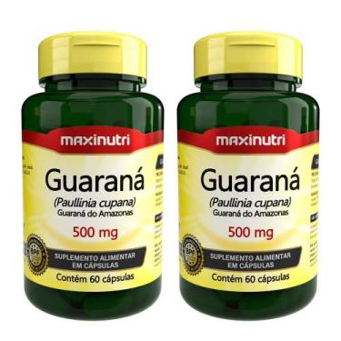 Imagem de Kit 2 Guaraná 500mg com 60 Capsulas Maxinutri