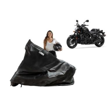 Imagem de Capa Protetora Moto Sol Chuva Yamaha VMax 1200 - Kahawai, Preto