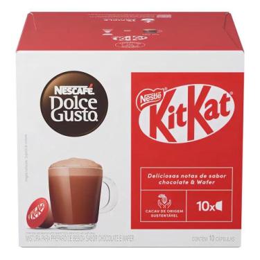 Imagem de Chococcino Kit Kat Em Cápsula Nescafé Dolce Gusto Caixa 170g - Congrat
