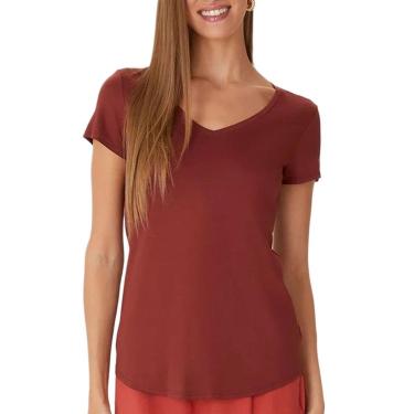 Imagem de Blusa Mullet Malwee 1000037400 Feminina Decote V Viscose T. P/XGG-Feminino