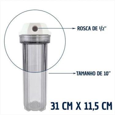Imagem de 4 Filtros Agua Cavalete Caixa Pou + 4 Refil Polipropileno - Royal B&B