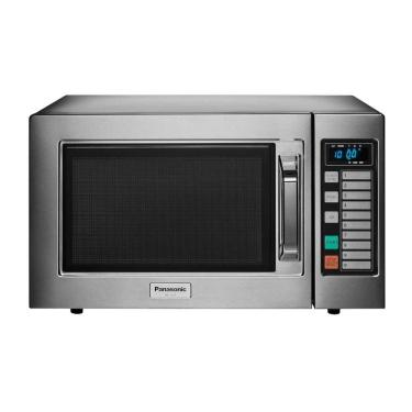 Imagem de Forno Micro-ondas de Bancada Panasonic NE-1037RYK 22L 1000W Sistema Flat Inox 220V