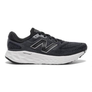 Imagem de Tênis New Balance Fresh Foam X Evozv4 Masculino, 43, Preto, Branco