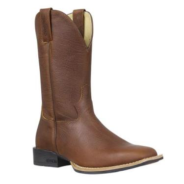 Imagem de Bota Masculina Marrom Bico Quadrado Jácomo 37513, 41