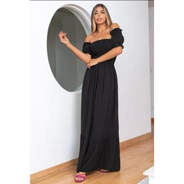 Imagem de Vestido longo preto básico - Kausarmodass