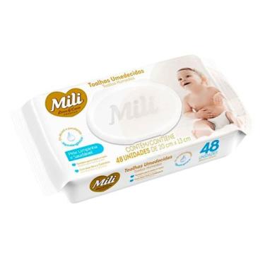Imagem de Toalhas Umedecidas Mili Love e Care 48 Unidades