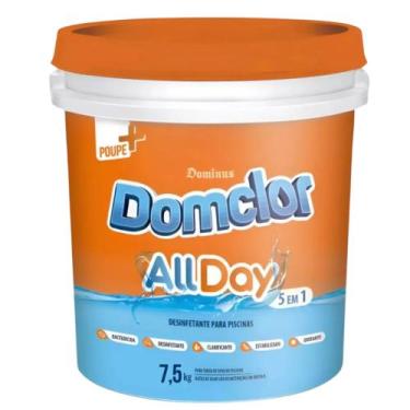 Imagem de Balde de Cloro Allday 5 em 1 7,5kg Domclor
