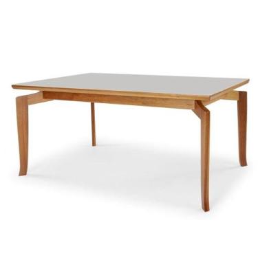 Imagem de Mesa Bella 180 Vidro Acabamento - Bem Móveis, Champagne