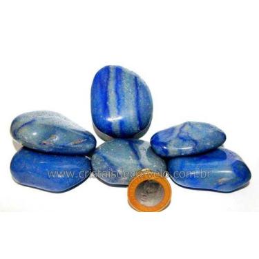 Imagem de Massageador de Pedras Quentes e Frias em Quartzo Azul - 10 kg - Atacad