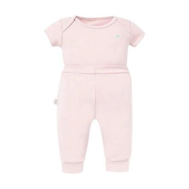 Imagem de Conjunto de Body Hug Curto Com Calça Culote Rosa, M, Rosa