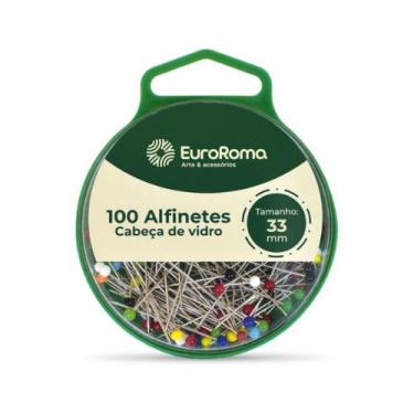 Imagem de Alfinetes de Cabeca de Vidro - EuroRoma, Unico