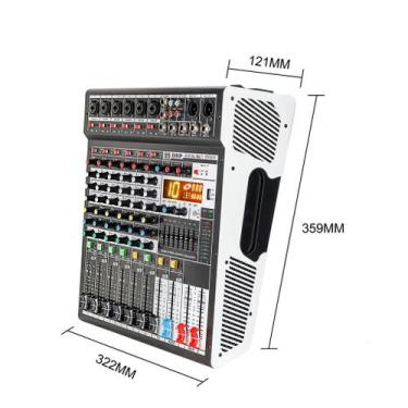 Imagem de Mesa Amplificadora Bluetooth USB 6 Canais Equalizador 7 Bandas 99 Efei