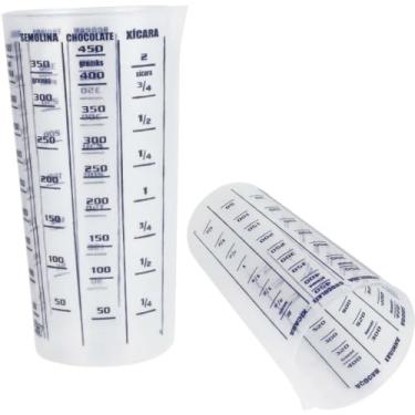 Imagem de Campineira Kit 2 Copos Medidores Plástico 500 ml