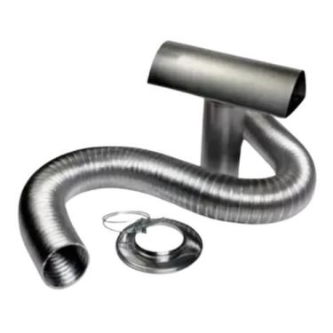 Imagem de KIT CHAMINÉ FÁCIL PARA AQUECEDOR A GÁS 60mm - 1,5m X 1,5m - FLEXTIC - 