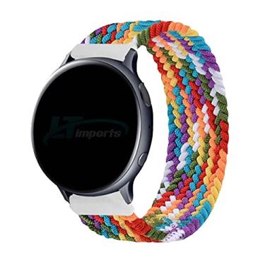 Imagem de Pulseira 20mm Trançada Elastica LTimports, compativel com Galaxy Watch 3 41mm - Active 2 44mm - Active 40mm - Galaxy Watch 42mm - GTS 2/3/4 - BIP 2/3/S/L (Mix [Tam. M] (Pulso 185 até 195mm))