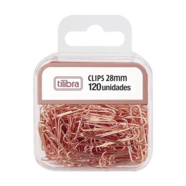 Imagem de Tilibra - Clips 28mm Ouro Rose 120 Unidades