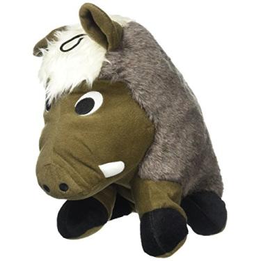 Imagem de Pet Lou WAR-14 Brinquedo de pelúcia para cães em forma de Warthog, 35,5 cm de comprimento