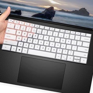 Imagem de UUONDO Capa de teclado para Dell XPS 15 9500 9510 9520 9520 9530 15,6 polegadas e XPS 17 9720 9700 9710 9730 17 polegadas e DELL Precision 5770 5570 5760 Laptop 5560 39.6 cm 43.9 cm Layout dos EUA -