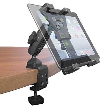 Imagem de iBOLT Braçadeira Bizmount TabDock - Suporte de esfera dupla resistente para todos os tablets de 7" a 10" (iPad, Samsung Galaxy Tab, etc.) Ótimo para mesas, mesas, cadeiras de rodas, casas, escolas, escritórios, hospitais