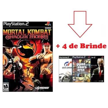 Imagem de Mortal Kombat Shaolin Monks + 4 Jogos de Brinde PS2