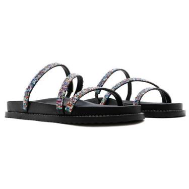 Imagem de Sandália Papete - Suzy, Preto - Ana Laura, 37