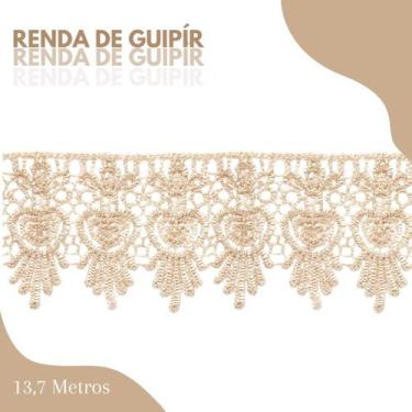 Imagem de Renda De Guipír Chl-436 - Peça Com 13,7 Metros- Bege - Nº: 297- Nybc