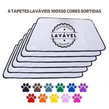 Imagem de Kit com 6 Tapetes Adestradores Inteligente de Alta Absorção 100x70 Sor