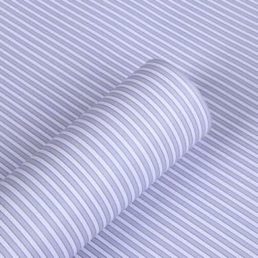 Imagem de Papel de parede removível para prateleira de giz azul e branco para gaveta prateleiras de armário forro de gaveta armários de cozinha decoração 45 x 500 cm