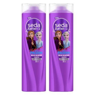 Imagem de Kit 2 Shampoos Seda Infantil Frozen Juntinhos Brilho Encantado 300ml c
