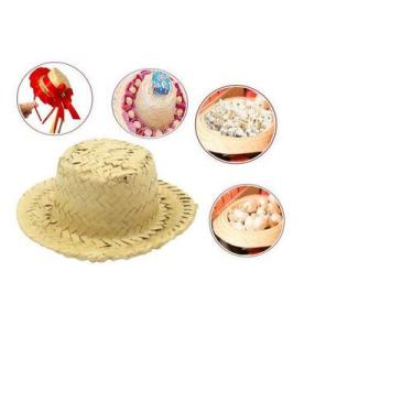 Imagem de Mini Chapeu de Palha Festa Caipira junina tamanho M - Lynx produções