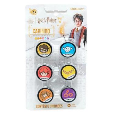 Imagem de Carimbo Autotintado Harry Potter com 6 Un. Fofinhos Leo&Leo - Leo e Le