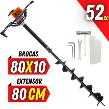 Imagem de Perfurador de Solo Vulcan VPS520 2T 52cc Broca 80x10cm + Extensor 80cm
