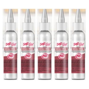 Imagem de Kit 5 Soft Gel Corante Para Pasta Americana Chantilly Glacê - Mix, Mar