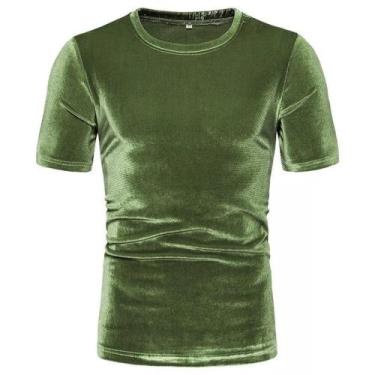 Imagem de Camiseta Veludo Slim - DBS, Verde musgo, P