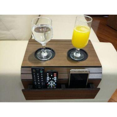 Imagem de Esteira Sofá Bandeja Flexível C/ Porta Controle Mdf - spezialle, 1 por