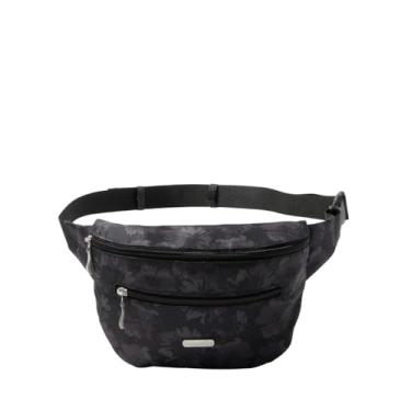 Imagem de Baggallini Bolsa de cinto Essential – 48,2 cm L x 15,24 cm (A), alça ajustável com compartimentos para cartões RFID, Midnight Garden, Bolsa de cinto essencial