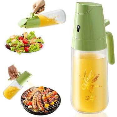 Imagem de Sysmashing Dispensador de óleo 2 em 1, pulverizador de óleo, dispensador de óleo para spray de cozinha, garrafa de azeite de oliva de 500 ml, cozinha, salada, fritura, vinagre, frasco de spray de