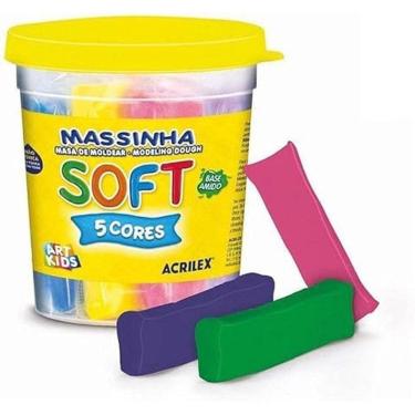 Imagem de Massinha de Modelar Soft com 5 Cores - Acrilex