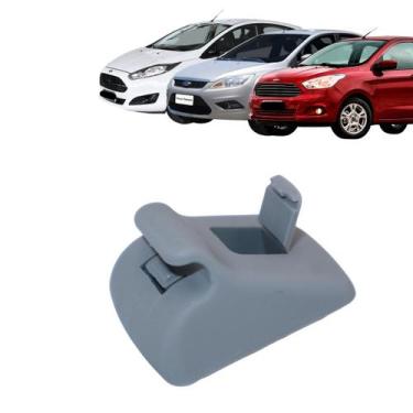 Imagem de Presilha Suporte Quebra Sol New Fiesta Hatch Focus Sedan Ka Sedan Cinz