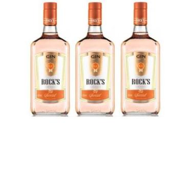 Imagem de Gin Doce Rocks Sunset - Kit 3 Garrafas de 1 Litro de Gin Doce Rocks Su