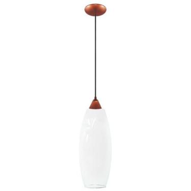 Imagem de Pendente Moderno Sala Quarto Cozinha Montreal 30 Bco Cobre - CM GLASS 