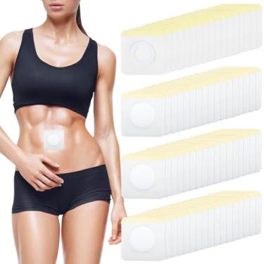 Imagem de Embalagem de óleo de rícino com 108 peças no umbigo, envoltório de óleo de rícino autoadesivo altamente absorvente, algodão orgânico, sem lavagem, fácil de usar, anti-infiltração (óleo não incluído)