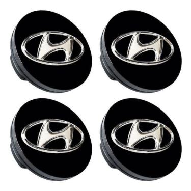 Imagem de Jogo 4 Calota Calotinha  Meio Centro Roda Hyundai HB20 Veloster 2012 a