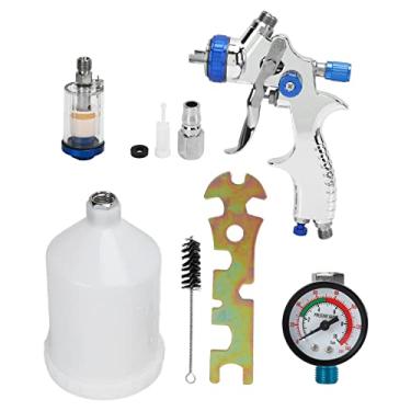 Imagem de Pulverizador de tinta de vomeko, pistola de pulverização, pistola de pintura de ar, f baixa atomização Ajustável Croritora de baixa pressão Orrosion Professional para tinta à base